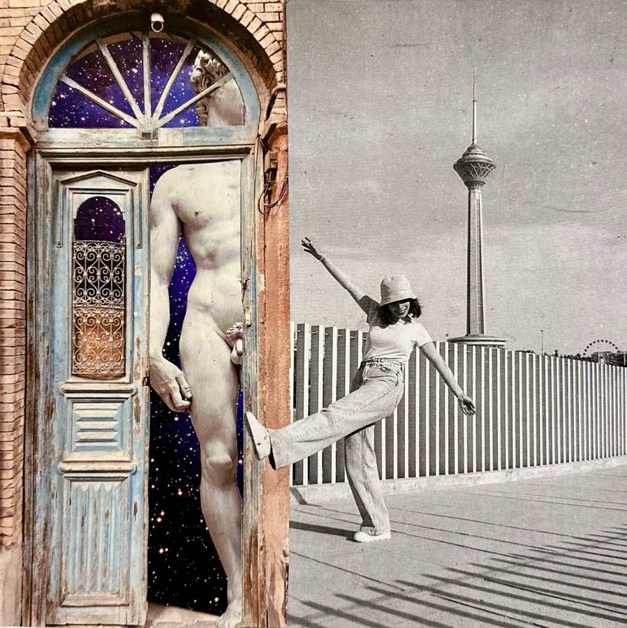Womanhood collage by Narges Valibeigi