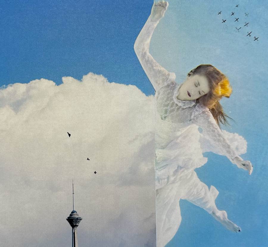 Womanhood collage by Narges Valibeigi
