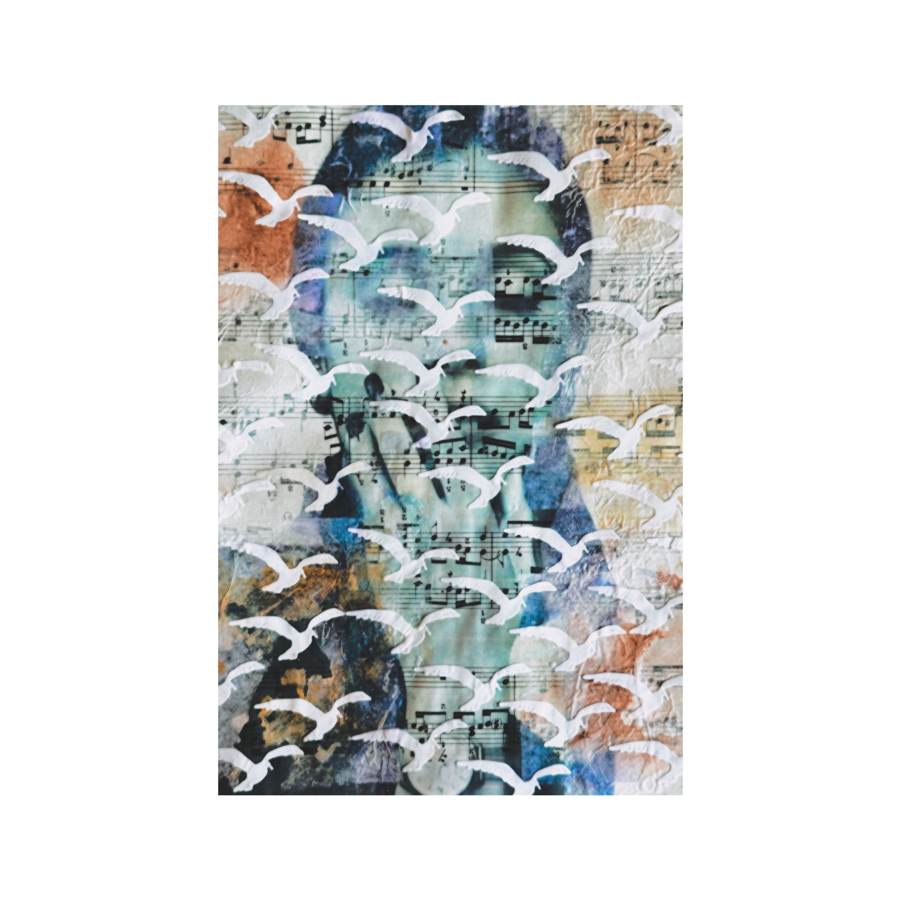 Womanhood collage by Narges Valibeigi