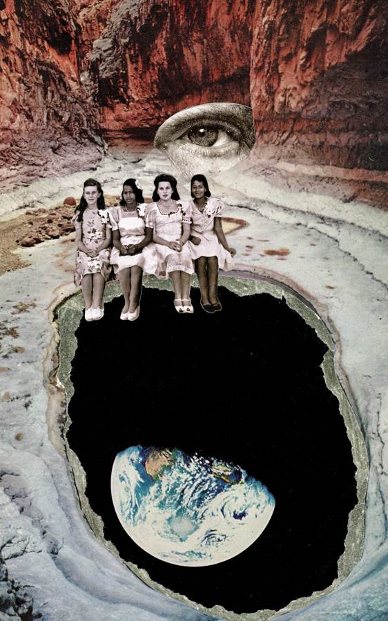 Womanhood collage by Narges Valibeigi