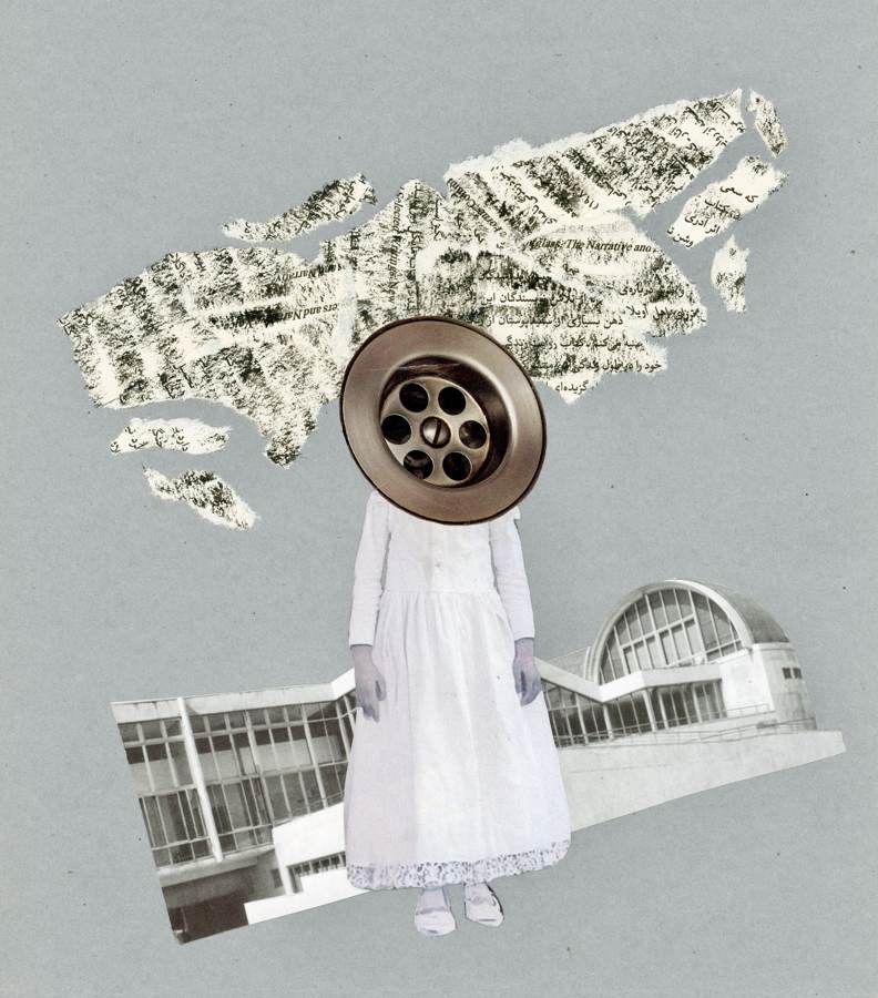 Womanhood collage by Narges Valibeigi