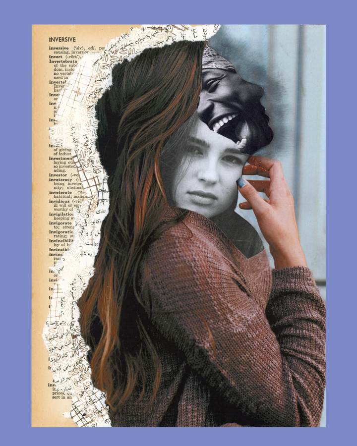 Womanhood collage by Narges Valibeigi