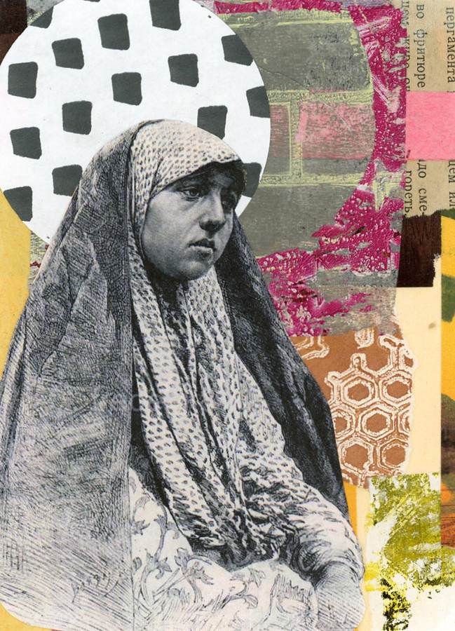 Womanhood collage by Narges Valibeigi