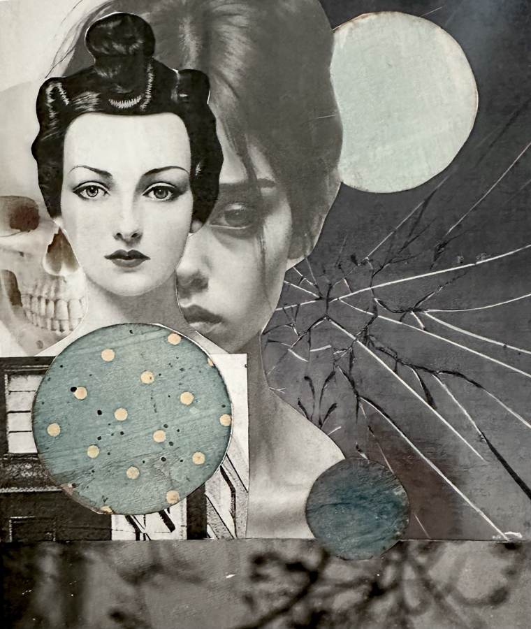 Womanhood collage by Narges Valibeigi