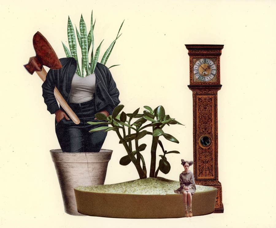 Womanhood collage by Narges Valibeigi