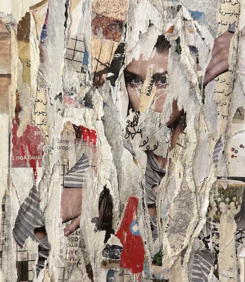 Womanhood collage by Narges Valibeigi