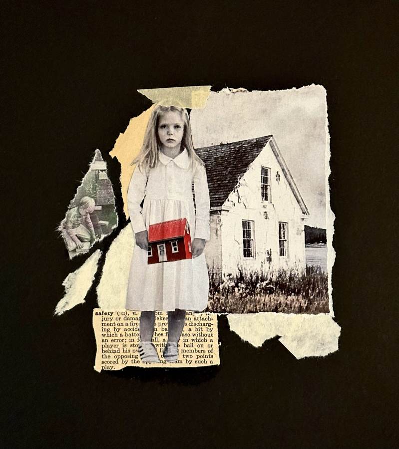 Losing the Roots collage by Narges Valibeigi