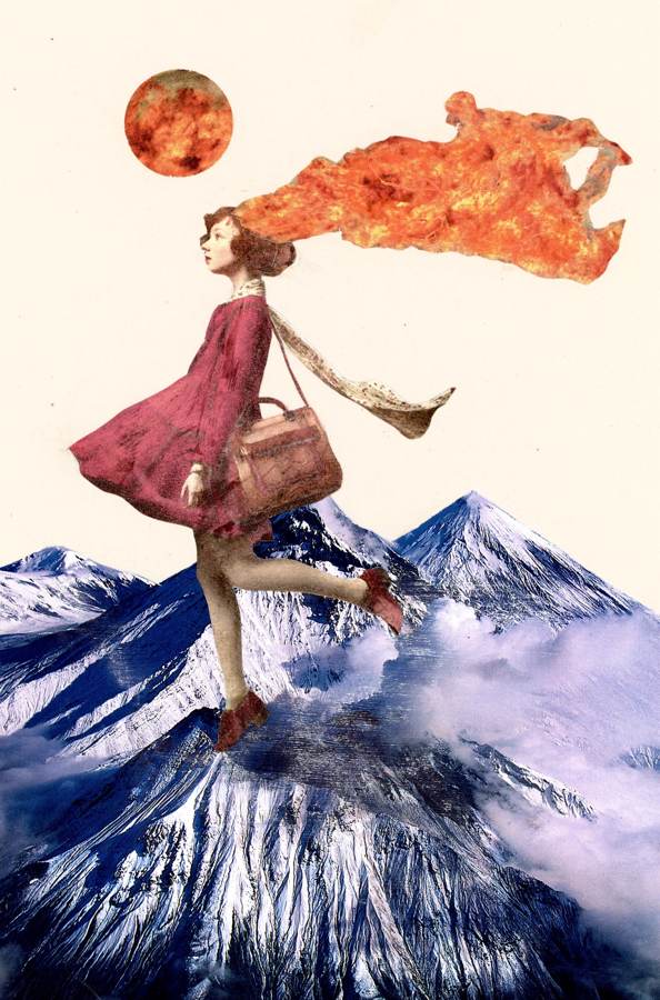 Losing the Roots collage by Narges Valibeigi