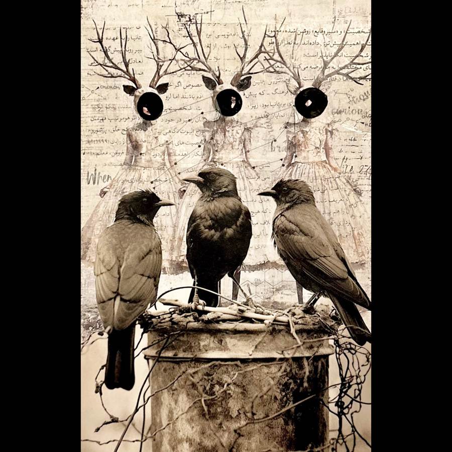 Mischief collage by Narges Valibeigi
