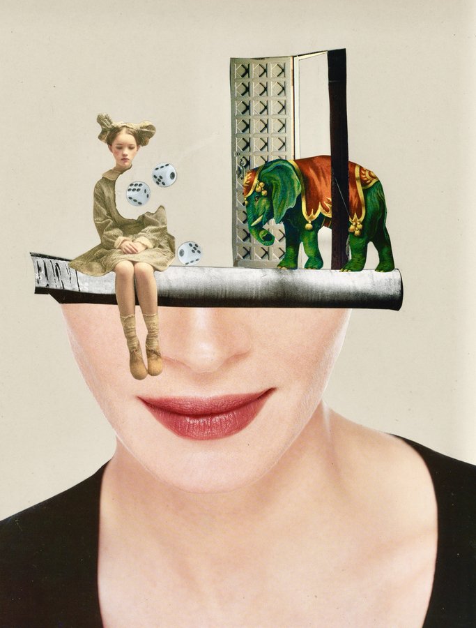 Mischief collage by Narges Valibeigi