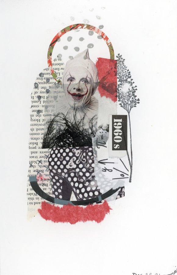 Clown City collage by Narges Valibeigi