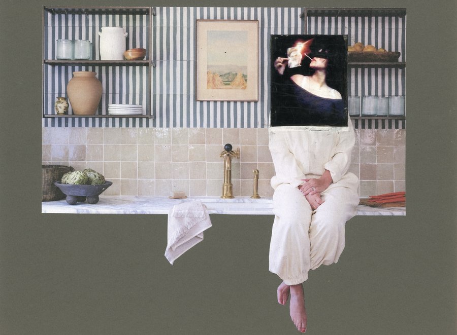 When It Comes to Your Leaving Room collage by Narges Valibeigi