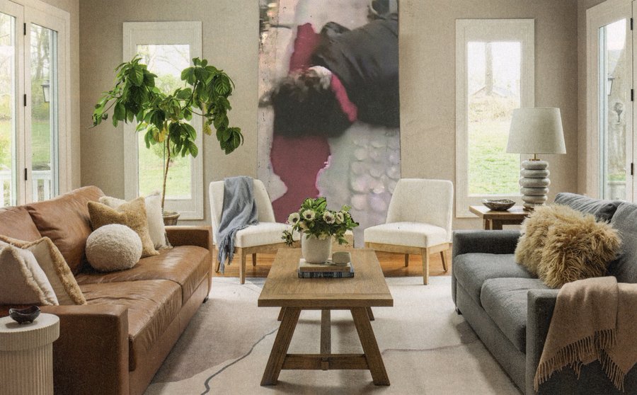 When It Comes to Your Leaving Room collage by Narges Valibeigi
