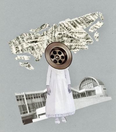 Womanhood collage by Narges Valibeigi