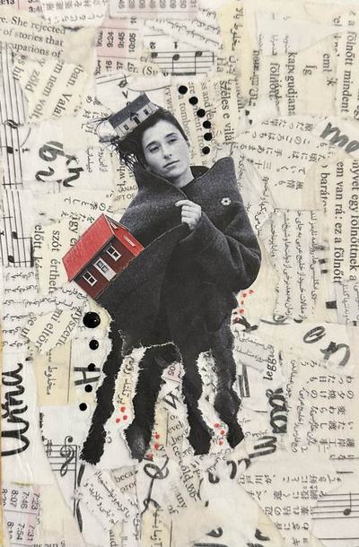 Losing the Roots collage by Narges Valibeigi