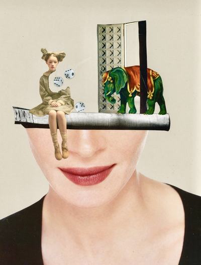 Mischief collage by Narges Valibeigi