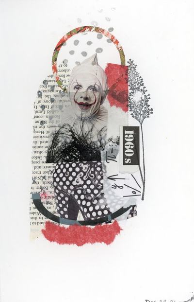 Clown City collage by Narges Valibeigi